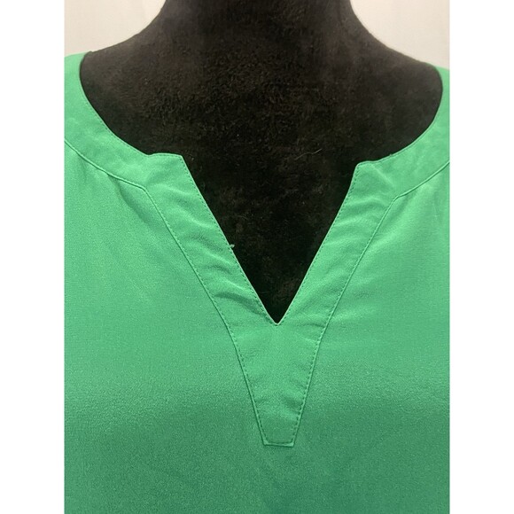 Ladies Green XXI Silk Dress Beach Resort wear Tunic Style Coastal Embroidery SM - Picture 2 of 6